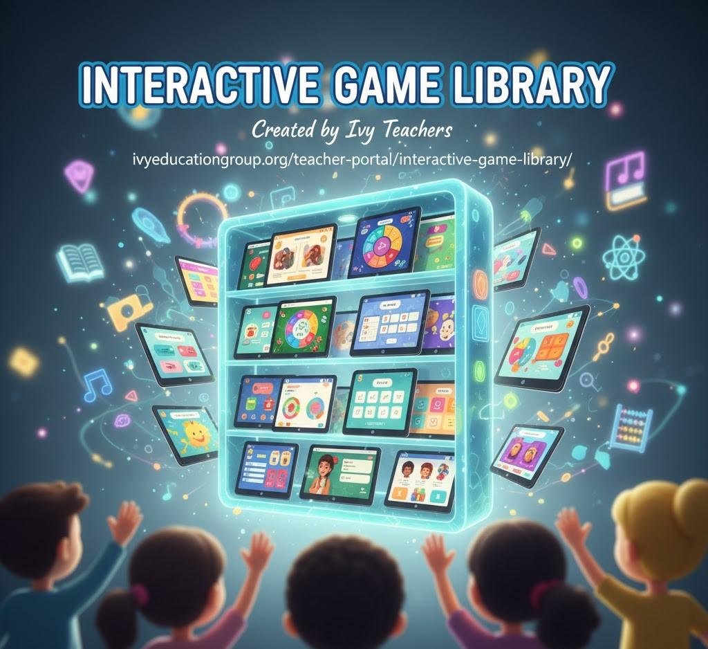 Screenshot of an H5P interactive game library