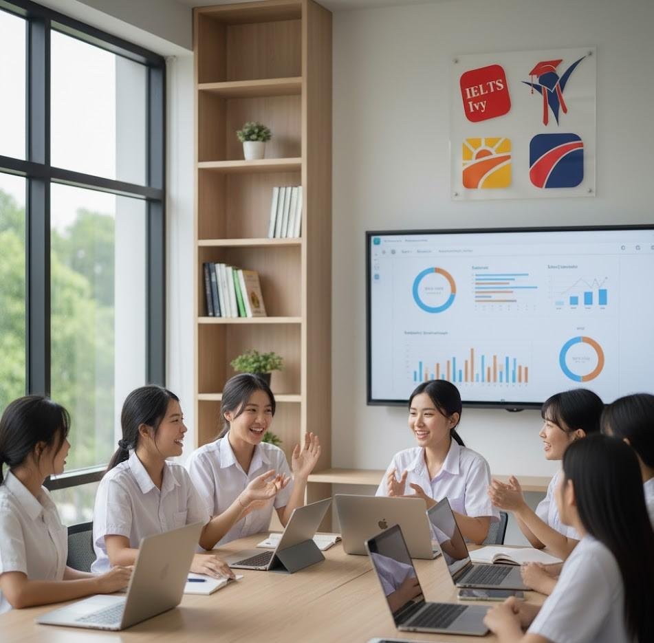 Students learning at Ivy Education Group